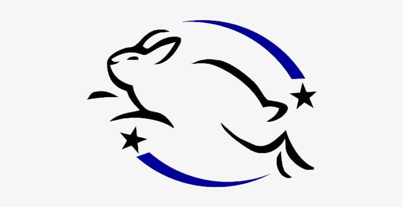Leaping bunny logo