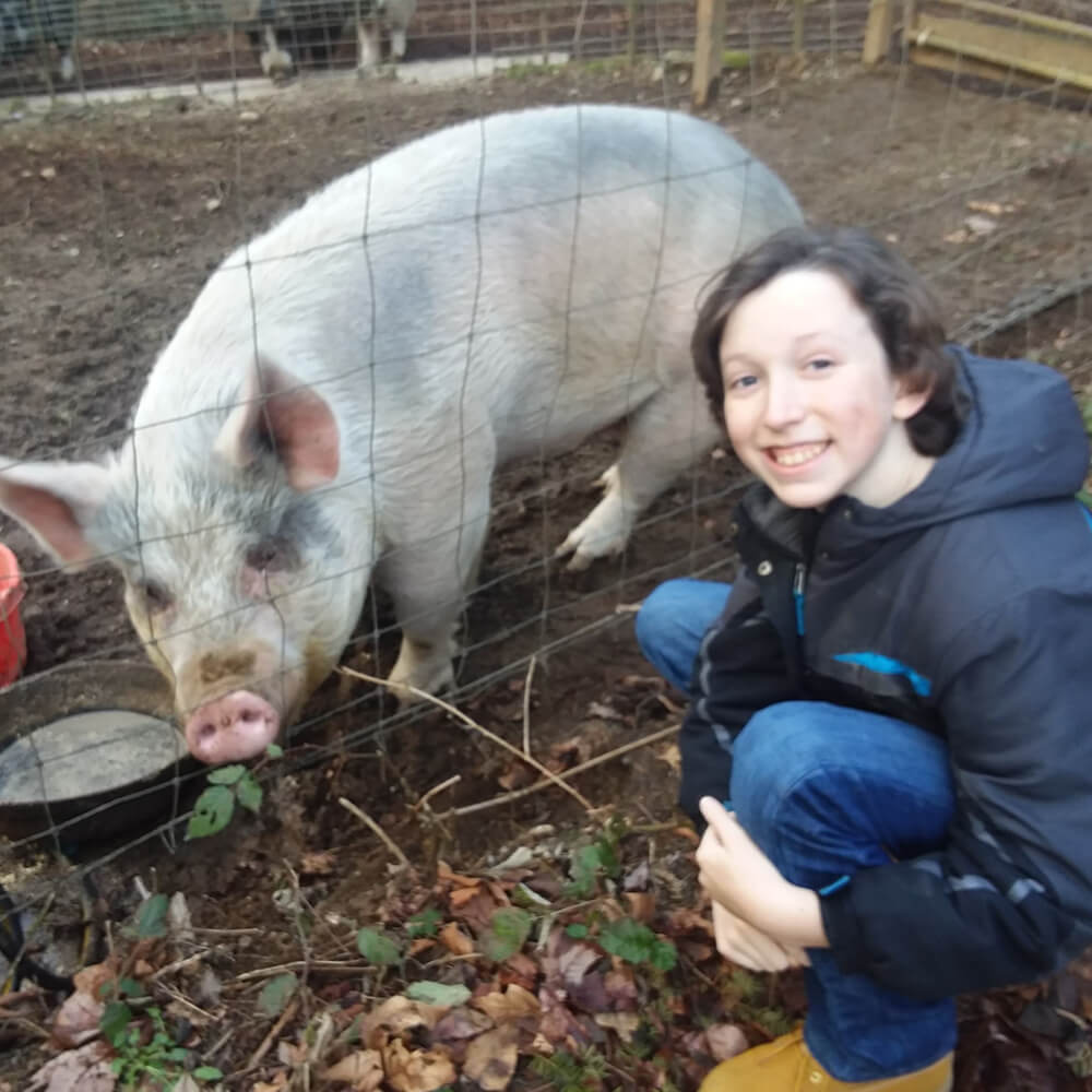 Nathaniel Child Sanctuary Pig